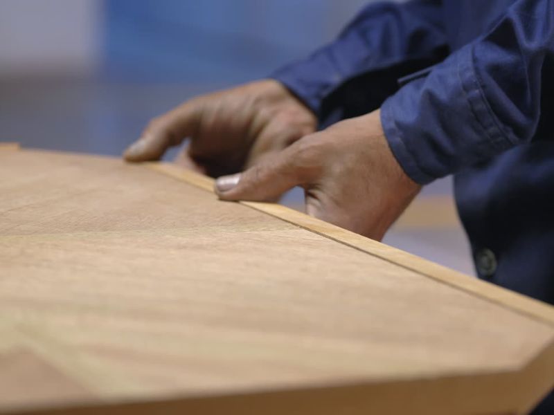 čovek obrađuje drveni materijal